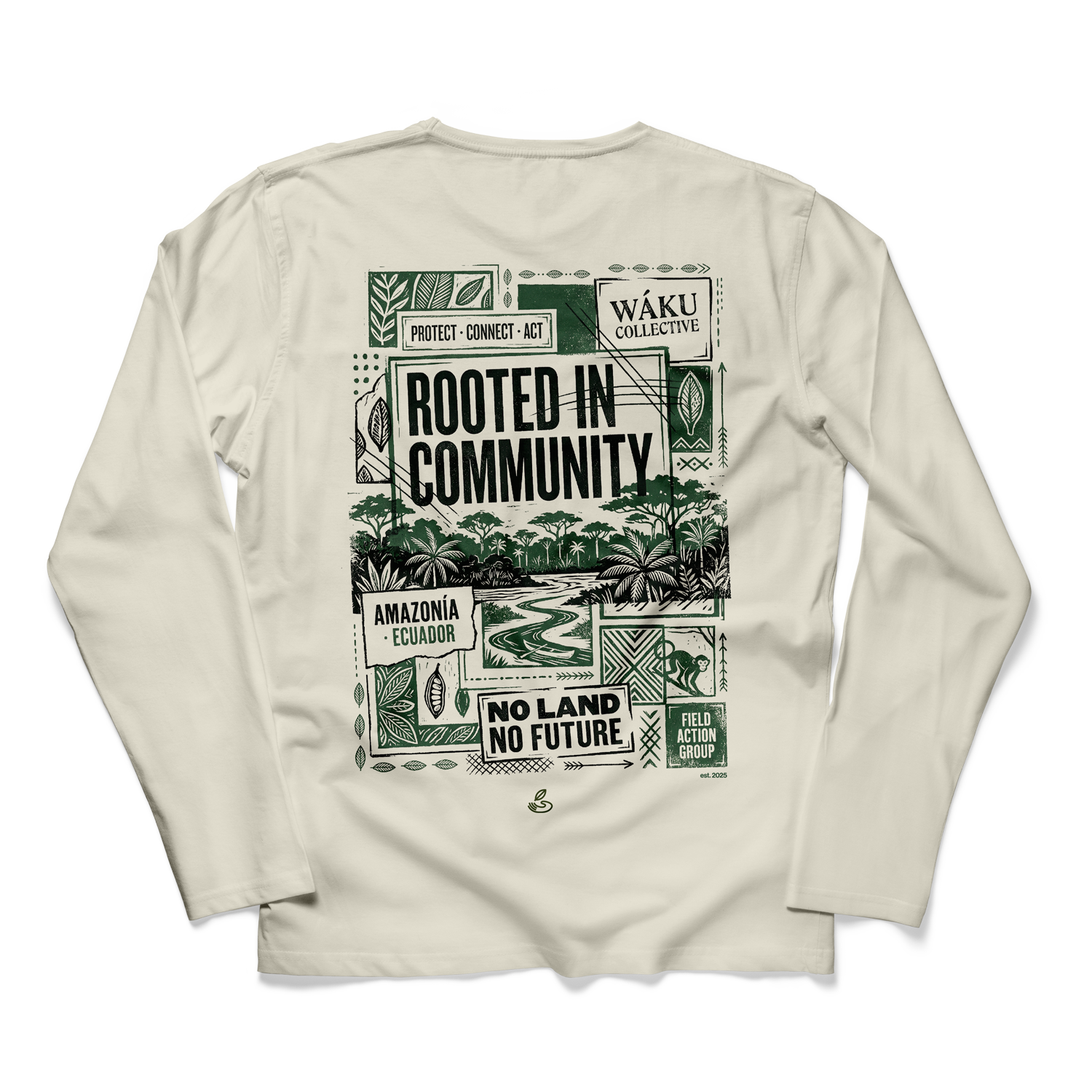 Rooted in Community Buzo trasera